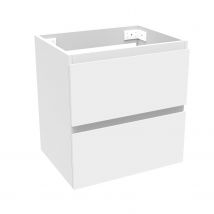 Meuble Sous-vasque 50cm Simple Vasque 2t, Meuble De Salle De Bains, Blanc - Bricoman