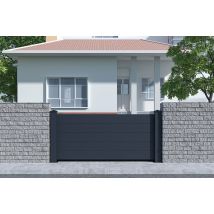 Panneau De Clôture Aluminium 1.9m Pleine Niesen H.90 Cm - Kit Complet - Bricoman