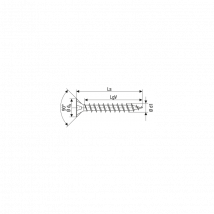 Vis Spax Empreinte Pozidriv Tete Fraisee Yellox - Finition : Yellox - Longueur (mm) : 25 - Ø (mm) : 3.5 - Boîte De : 10 - Bricoman