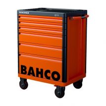 Servante Storage Hub E77 26 Avec 6 Tiroirs Orange Charge 1000 Kg 976 X 510 X 820 Mm 1477k6 Bahco - Bricoman