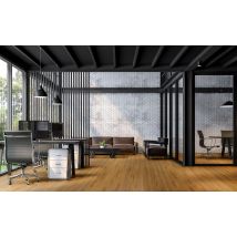 Contesse - Lame Pvc Clipsable - Pure Oak Plain - Ep. 5,5 Mm - Antibacterial & Antiscratch - Bois Naturel - Bricoman