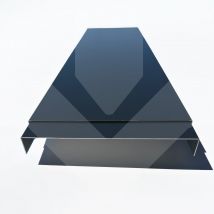 Eclisse De Couvertine Aluminium Prélaqué 15/10 (gamme 200, Ral 9005 Satine Noir Foncé) - Bricoman