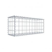Gabion En Acier Galvanisé 100x40x30cm (lxhxp), Mailles 10 X 10cm, Spirale, Cage Métallique Pour Mur Ou Jardin - Bricoman
