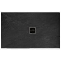 Receveur De Douche Rea Rock 90x120 Black - Bricoman