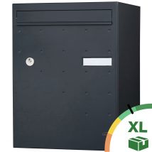 Boite À Colis Atout 1 Porte Gris Anthracite Ral 7016 Mat Sablé - Bricoman