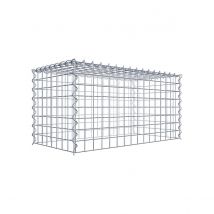 Gabion À Superposer En Acier Galvanisé 80x40x40cm (lxhxp), Mailles 5 X 5cm, Spirale, Sans Grille Inférieure - Bricoman