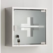 Armoire À Pharmacie L.30 Cm, Imitation Métal, Roma - Bricoman