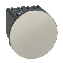 Interrupteur Ou Va-et-vient Céliane Surface -tactile - Avec Neutre - 1000w - Titane - Bricoman