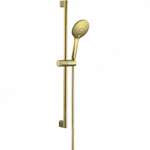 Luisa Ensemble Barre De Douche Or Brossé 3 Pièces - Bricoman
