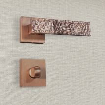 Poignée De Porte Design À Condamnation Finition Aspect Bronze Brossé Bruna - Katchmee - Bricoman