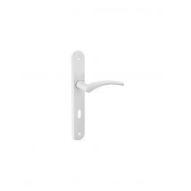 Thirard - Ensemble De Poignées Pour Porte Intérieure Hebe Trou De Clé, Carré 7mm, Entr'axes 165mm, Laqué Blanc - Thirard - Bricoman