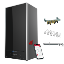 Ariston Alteas One+ Net 30kw – Chaudière À Condensation Connectée 30kw – Connectivité Wi-fi Et Kit D'Installation Inclus - Bricoman