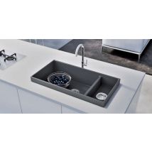Evier De Cuisine Gris 1,5 Bac Olwin - Bricoman