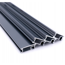 Lot De 4 Profils Moustiquaire Cadre Recoupable - Longueur 160cm - Alu - Gris Ral 7016 - Bricoman