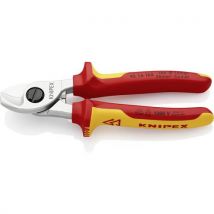 Knipex 95 16 165 Sb 95 16 165 Sb Pince Coupe-câbles Vde Adapté Pour (technique Disolation) Câbles En Alu Et En Cuivre, - Bricoman