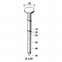Coil De 7 200 Pointes Roofing Annelées Inox A2 16° D. 3,05/10 X L. 25 Mm - R1630259 Alsafix - Bricoman
