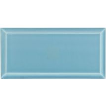 Carrelage Mur Brillant Ceragni Biseauté Metro Bleu 1350 | 7,5x15 (carton Avec 44 Unités = 0,5 M2) - Bricoman