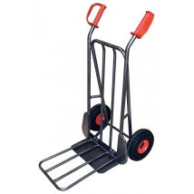 Diable Acier Bavette Fixe Et Repliable 300 Kg Roues Gonflables Ht300/nlc Rg Stockman - Bricoman