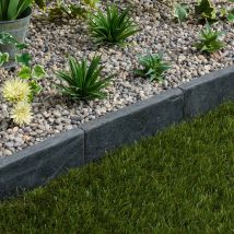 Bordure De Jardin Ardoise Noire Vieillie 30x3x3 Cm (à L'Unité) - Ro'ma Nature - Bricoman