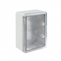 Boîtier Hermétique Abs Pour Équipement Avec Porte Transparente, Plaque De Montage Galvanisée Et Système De Verrouillage - H. 35 X L. 25 P. 15 Cm - 