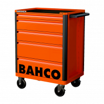 Servante Storage Hub E72 26 Avec 5 Tiroirs Orange Charge 600 Kg 952 X 510 X 782 Mm 1472k5 Bahco - Bricoman