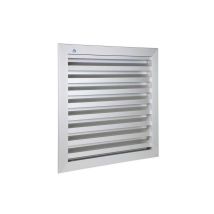 Grille De Ventilation Renson 41143 Aluminium 400x300mm Lames Horizontales Fixes Gris - Tecnomat