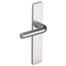 Ensemble De Poignées De Porte Sur Plaque Paraphe - Assa Abloy Vachette Argent 70 Condamnation - Bricoman