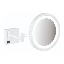 Miroir De Rasage Avec Éclairage Led Hansgrohe Addstoris Blanc Mat - Bricoman
