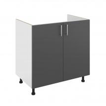Cache-syphon Haaus Karo, 2 Portes, Anthracite/blanc, 80 X 50 X 80 Cm - Bricoman