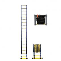 Echelle Télescopique 5m20 Woerther Grafitek Avec Barre Stabilisatrice - Plus Sac À Outils - Garantie 5 Ans - Qualité Supérieure - Bricoman