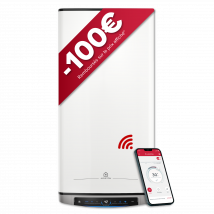 Ariston Velis Evo Dune Dry Wifi Fe 80 L - Chauffe-eau Électrique Ultra Plat 27cm Multiposition - Pose Verticale-horizontale - Bricoman