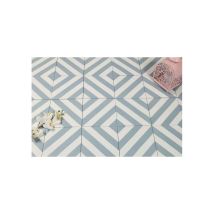 Carrelage Sol / Mur Effet Ciment Bleu 20x20 Cm Maori Goroka Cielo (vendu Par Boite De 1m2) - Bricoman