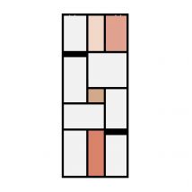 Porte Coulissante En Verre Seule (rail Non Inclus) - Mondo Opaque Orange - H. 204 X L. 73 - Fabrication Française Aurys Normandie - Bricoman