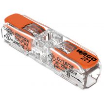 Wago - Borne Wago 221 Inline 2x4mm² À Leviers Souple & Rigide - Boite De 60 - 221-2411 - Bricoman