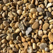 Big Bag De 600kg ≃ 8m² Galet Ou Gravier Roulé Jaune Caramel Ø 8/16 Mm - Livraison Standard - Bricoman