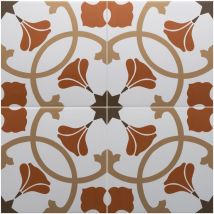Carrelage Sol / Mur Effet Ciment À Motif 20x20 Cm Rivoli - Austin(vendu Par Boite De 1m2) - Bricoman
