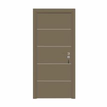 Bloc-porte Pose Fin De Chantier Collection Premium Seymour, H.204 X L.93 Cm, Aspect Cuir Lichen, Réversible - Bricoman