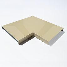 Angle 90° De Couvertine Aluminium Prélaqué 15/10 (gamme 320-xl, Ral 1015 Satine Ivoire Clair) - Tecnomat