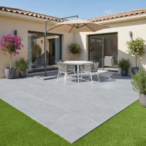 Carrelage Extérieur Easy Pierre Bleue - 60x60x2cm R11 - Tecnomat