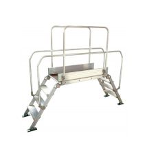 Facal - Passerelle Double-accès Aluminium Diva - Hauteur De Plateforme 1,112m - Longueur De Plancher 0,90m - Bricoman