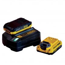 Batteries Lithium-ion Et Chargeur, Kit 2 Batteries 18v 2ah Et Chargeur 18v 2ah - Gamme Fatmax V20 Sfmcb12d2-qw - Bricoman