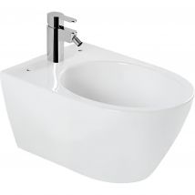 Bidet Suspendu Céramique Traditionnelle Sanindusa Sanlife Avec Trous Pour Abattant (abattant Non Compris) Blanc - Bricoman