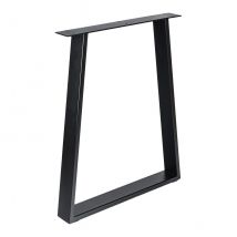 Pied De Table Ou De Bureau En Acier Noir, Hauteur 71,2 Cm - Bricoman