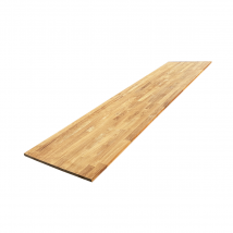 Tablette Teck Massif Abouté, L.250 Cm X L.60 Cm, Ep.18 Mm - Bricoman