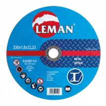 Disque De Tronçonnage Métal - Leman Sa - Corindon - Plat - Ø125mm - Ep. 1,6mm - Bricoman