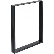Pied De Table Ou De Bureau En Acier Noir, Hauteur 71,2 Cm - Bricoman