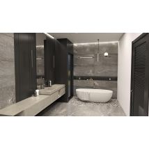 Carrelage Sol/mur Effet Pierre Gris Clair Cortille Silver L.120 X L.60 Cm - Bricoman