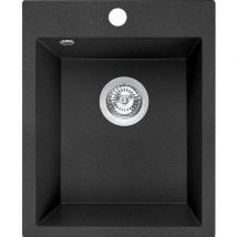 Evier De Cuisine En Granit Noir Chichi, 1 Bac, 48x38 - Bricoman