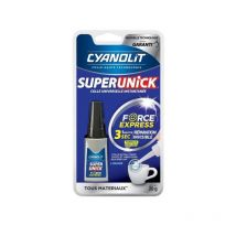 Colle Réparatrice - Cyanolit - Super Unick Instant Pro - 20 G - Haute Résistance - Fixation Rapide - Bricoman