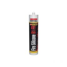 Fire Silicone B1 Fr - Mastic Silicone Coupe-feu - Soudal - Cartouche De 300 Ml Noir - Bricoman
